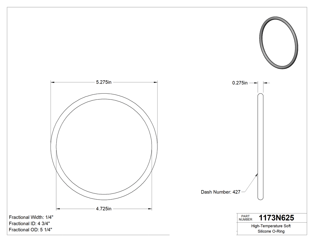 Technical drawing - 1173N625